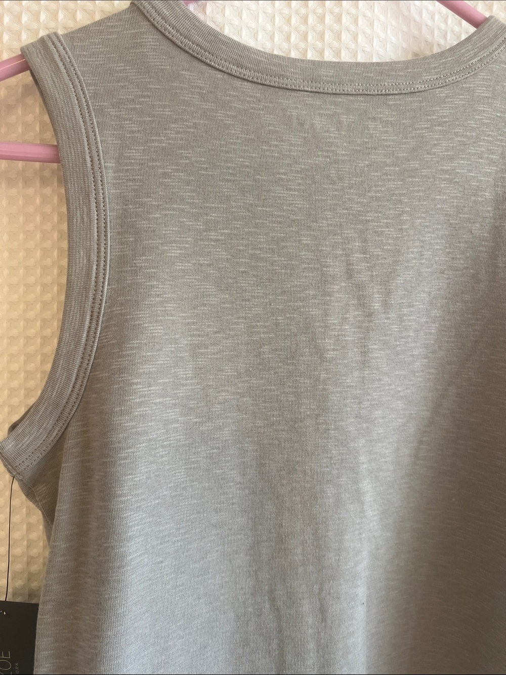Rachel Zoe Soft Gray Ribbed Tank - Picture 11 of 11